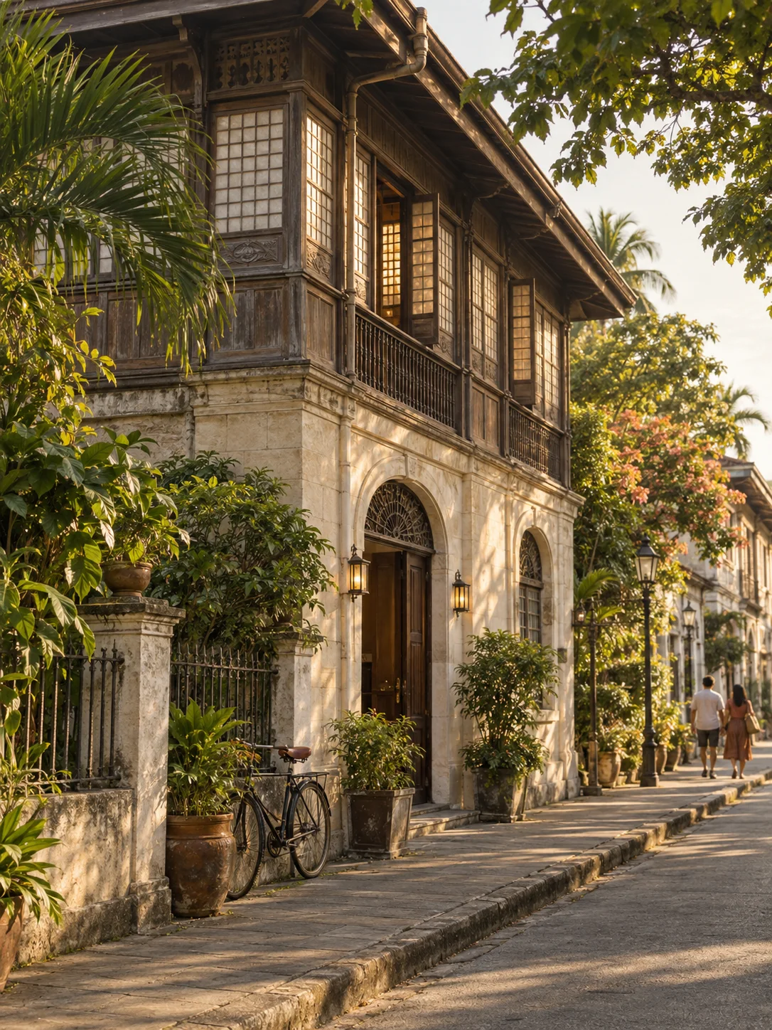 AI-generated interpretation of a welcoming street in Silay's heritage district
